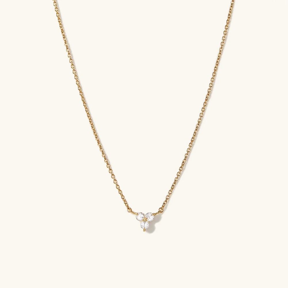 Mejuri gold vermeil lotus necklace